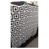 Handmade Afghan throw. Approximately 46"x56".