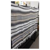 2 Woven throws. Approximately 52"x72" & 48x56".