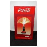 Coca-Cola fiber optic lamp in original packaging.