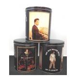 3 Elvis tins. 1950