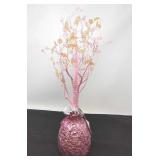 18" tall pink beaded Easter tree.