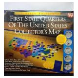 First state quarters of the USA collectors map, 2