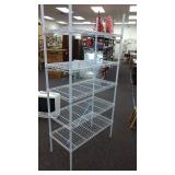 5 shelf metal adjustable wire rack. Approximately