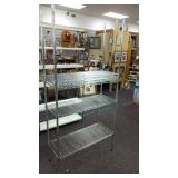 Chrome storage rack. 5-shelves. Approximately