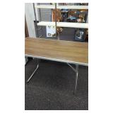 3 aluminum frame folding tables. Approximately