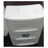 Sterilite 3 drawer cart on wheels.