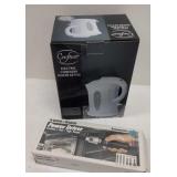 Crofton electric cordless water kettle and Black