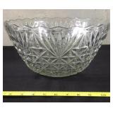 12 Inch glass punch bowl without the cups.