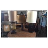 3 Table lamps.