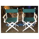 Two director chairs. See photos.