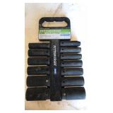 Half-inch drive 13 piece deep impact socket set