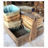 One vintage berry picking basket