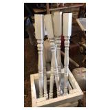 Six 48 inch architectural columns or balusters