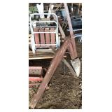 Antique furrow plow Including a single tree