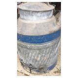 5 Gallon galvanized water cooler.