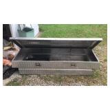 Cross bed aluminum toolbox.