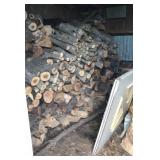 All of the firewood in the woodshed