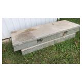 Cross bed aluminum toolbox.