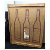 Wooden wine box, 2 Emerson speakers,