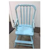 Antique high chair. Missing tray.