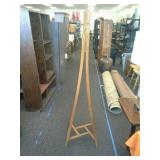Oak coat rack. Approximately 68' tall.