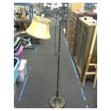 Metal base floor lamp.  Working when tested.