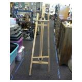 Fredrix Wooden easel. Approximately 65' tall.