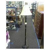 Metal base floor lamp. Working when tested.