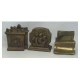 3 pairs of bookends.  Ceramic and possibly