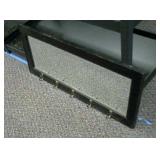 14'x36' wood framed mirror coat rack.