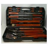 Grilling tools in carrying case.