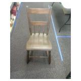 Wooden side chair. Appears to be walnut.