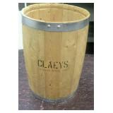 Wooden keg. Approximately 18' tall,  12 1/2'