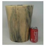 Acrylic waste can for bathroom. Approximately 12"