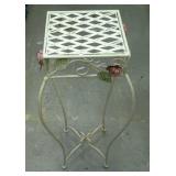 Metal flower stand. Approximately 28" tall.