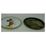 2 Disney land metal trays.