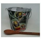 Jagermeister bucket and Maker's Mark wooden