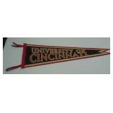 University of Cincinnati pennant.