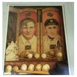 11x14 Christy Mathewson and Ty Cobb ready to