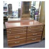 Kling factories solid cherry dresser and mirror.