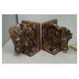 2 Sets of ceramic bookends.