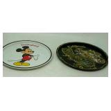 2 Disney land metal trays.