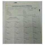 Eisenhower Republican committee donation record,