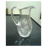 Crystal pitcher.