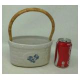 Pfaltzgraf Yorktown pattern wicker handle basket.