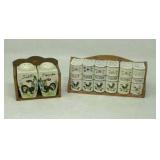 Vintage ceramic salt and pepper shakers