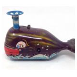 Billy the ball blowing magic whale tin litho