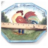 Rooster platters.