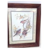 3 Framed prints, picture frame, battery operated