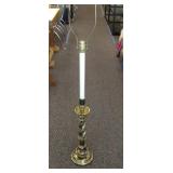 Brass base floor lamp, not tested.